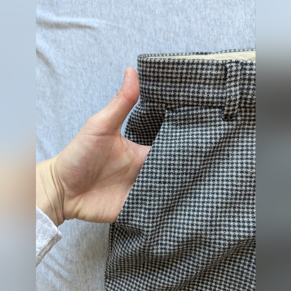MaxMara Studio Houndstooth Wide Leg Trousers - Picture 8 of 12